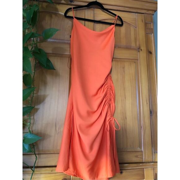 J.O.A Just One Answer New Orange Cocktail Dress Size S - Picture 2 of 12